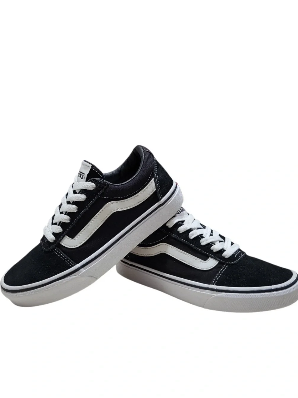 Vans Old Skool Black White Canvas Suede Low-Top Sneakers Skater Box (6.5W)